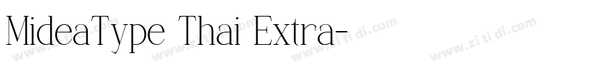 MideaType Thai Extra字体转换